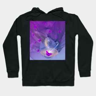 Vibrant butterflies in a fantasy world Hoodie